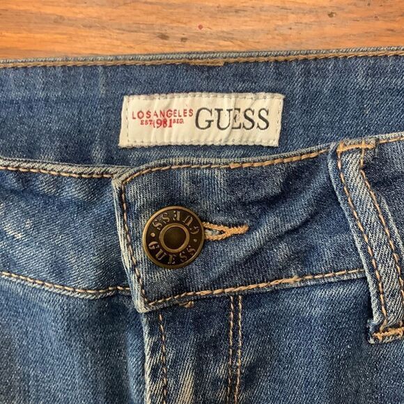 Guess Blue Jean Shorts Size 25 - Picture 2 of 7